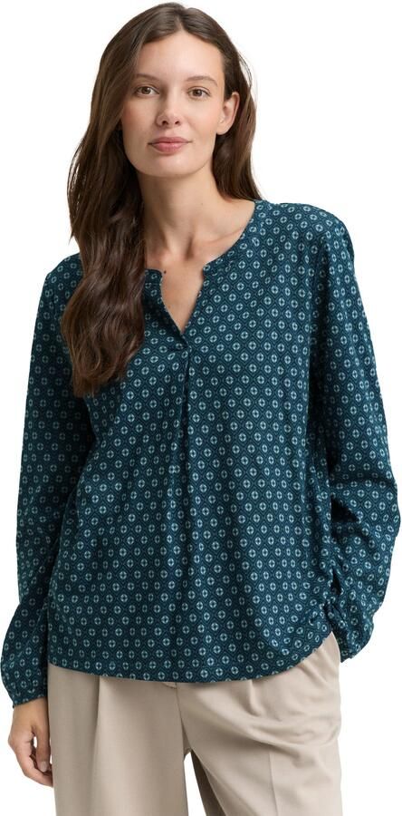 Tom Tailor Blouse met lange mouwen met grafisch patroon - Foto 6