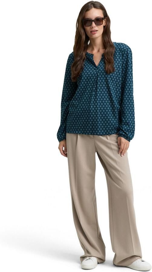 Tom Tailor Blouse met lange mouwen met grafisch patroon - Foto 4