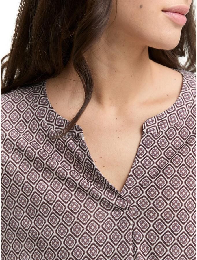 Tom Tailor Blouse met lange mouwen met grafisch patroon