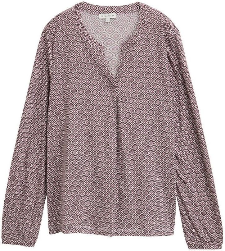 Tom Tailor Blouse met lange mouwen met grafisch patroon - Foto 3