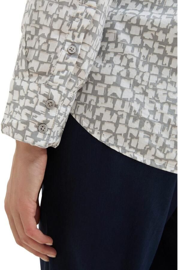 Tom Tailor Regular fit overhemdblouse met all-over motief