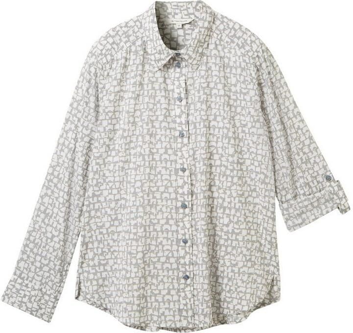 Tom Tailor Regular fit overhemdblouse met all-over motief - Foto 2