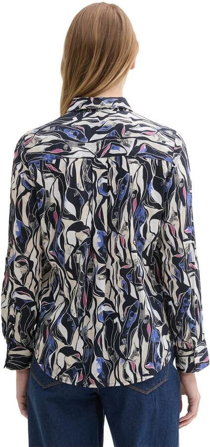 Tom Tailor Regular fit overhemdblouse met all-over motief - Foto 3