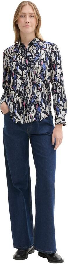 Tom Tailor Regular fit overhemdblouse met all-over motief - Foto 4