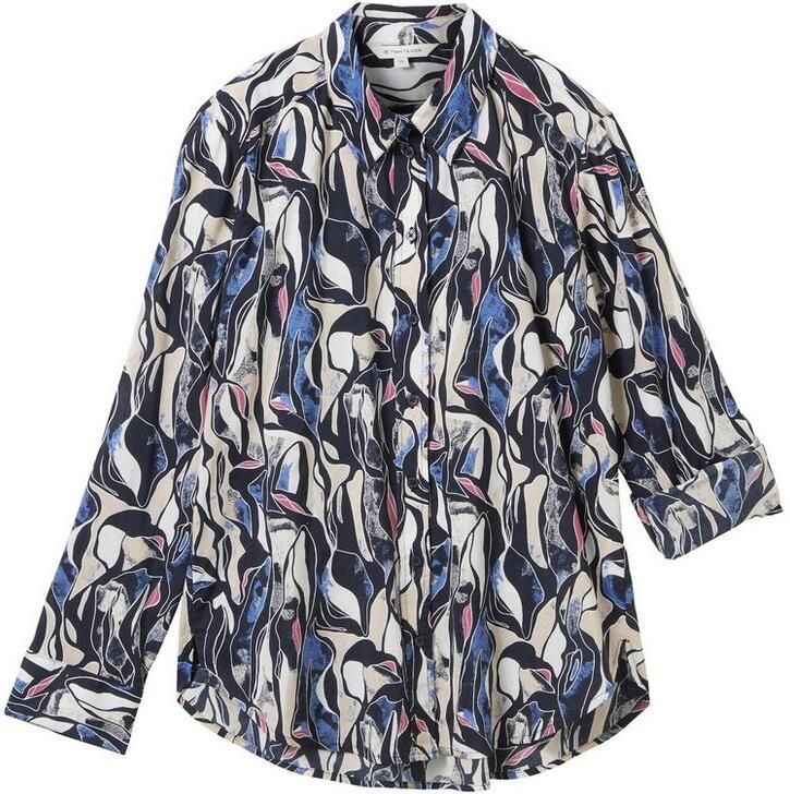 Tom Tailor Regular fit overhemdblouse met all-over motief - Foto 2