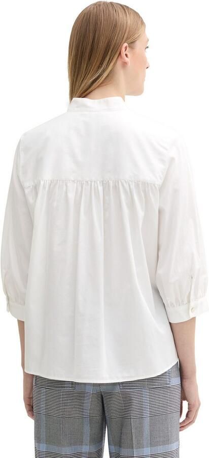 Tom Tailor Blouse met lange mouwen met ruches - Foto 3