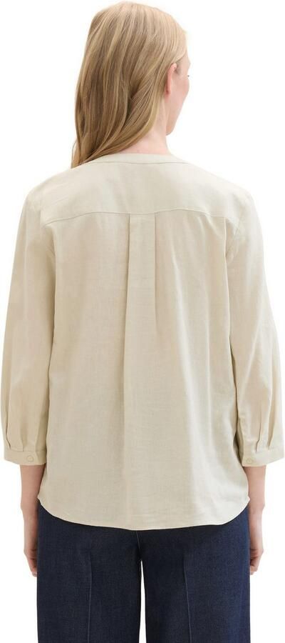 Tom Tailor Blouse zonder sluiting met linnen - Foto 3
