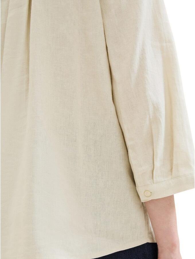 Tom Tailor Blouse zonder sluiting met linnen - Foto 1