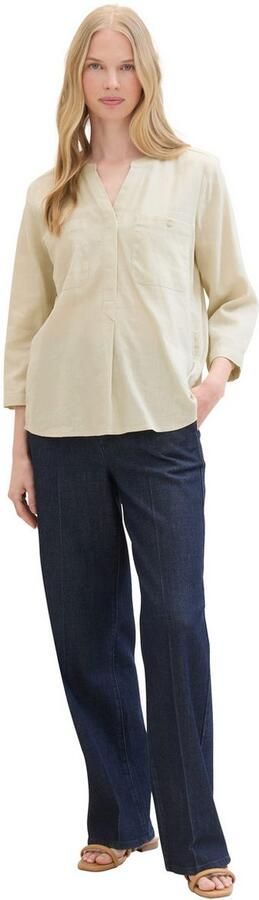 Tom Tailor Blouse zonder sluiting met linnen - Foto 5
