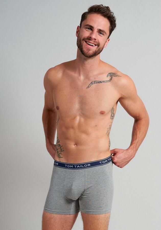 Tom Tailor Boxershort Buffer comfortabel basic nauw ade d logoband katoenmix (3 stuks) - Foto 3