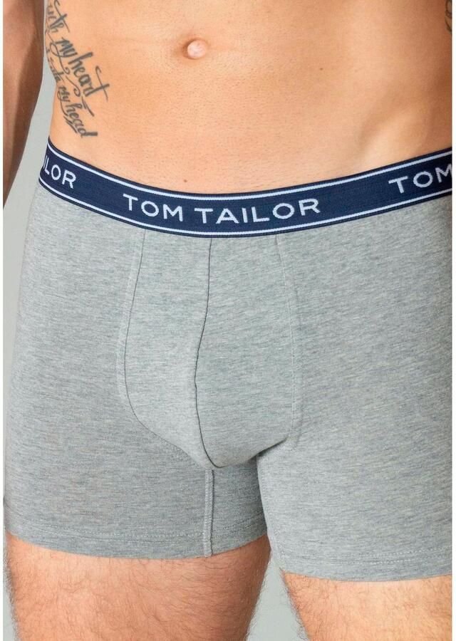 Tom Tailor Boxershort Buffer comfortabel basic nauw ade d logoband katoenmix (3 stuks) - Foto 2