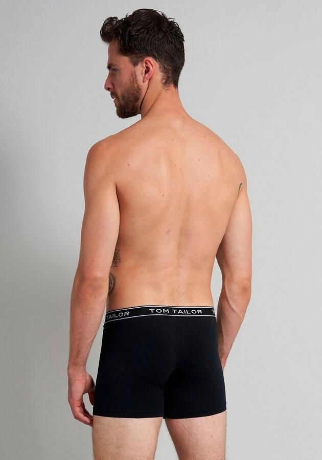 Tom Tailor Boxershort Buffer comfortabel basic nauw ademend logoband katoenmix (3 stuks) - Foto 4