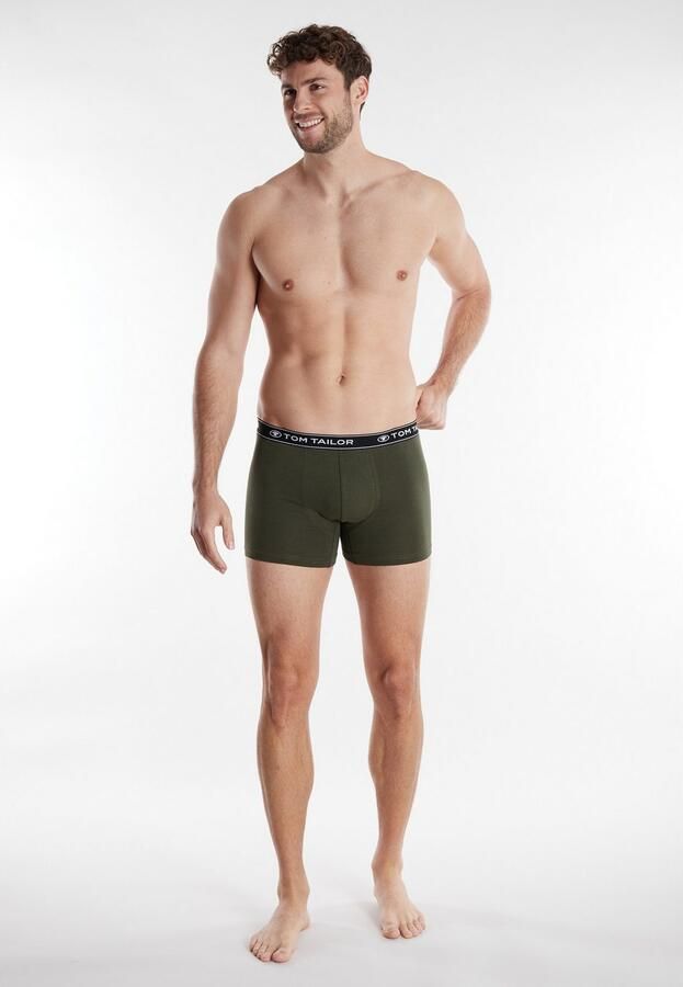Tom Tailor Boxershort Buffer comfortabel basic nauw ademend logoband katoenmix (3 stuks) - Foto 3