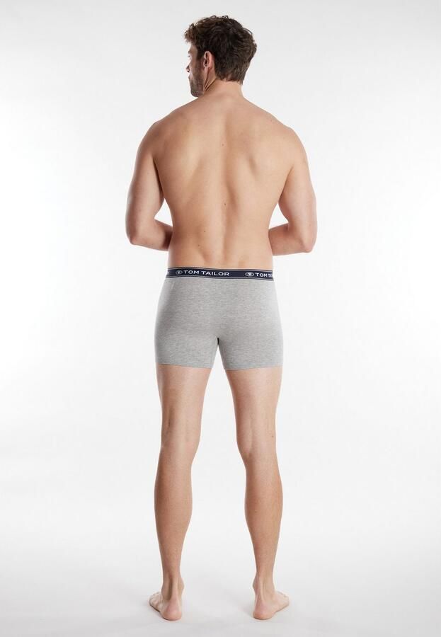 Tom Tailor Boxershort Buffer comfortabel basic nauw ademend logoband katoenmix (3 stuks) - Foto 4