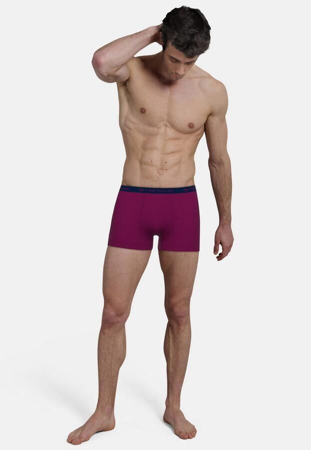 Tom Tailor Boxershort Buffer vochtregulerend strak ade d logoband katoenmix (Set van 6) - Foto 3