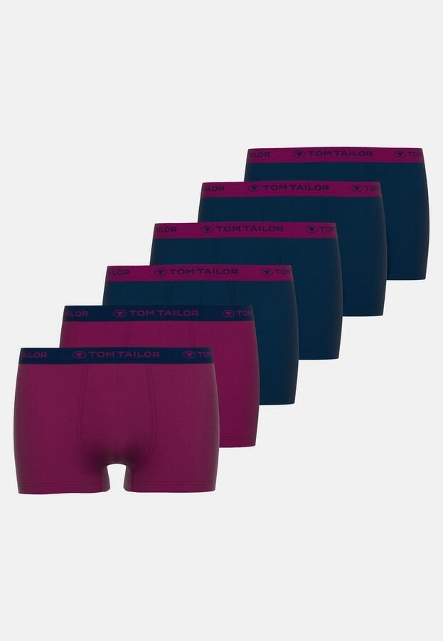 Tom Tailor Boxershort Buffer vochtregulerend strak ade d logoband katoenmix (Set van 6) - Foto 4