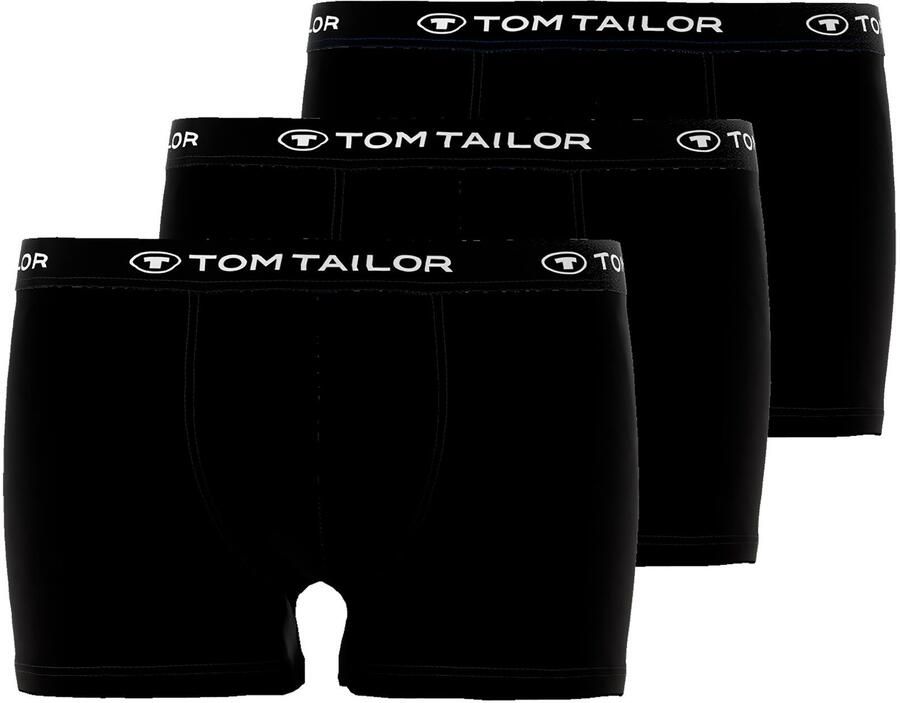 Tom Tailor Boxershort Buffer zacht comfortabel basic smal logoband katoenmix (3 stuks) - Foto 3