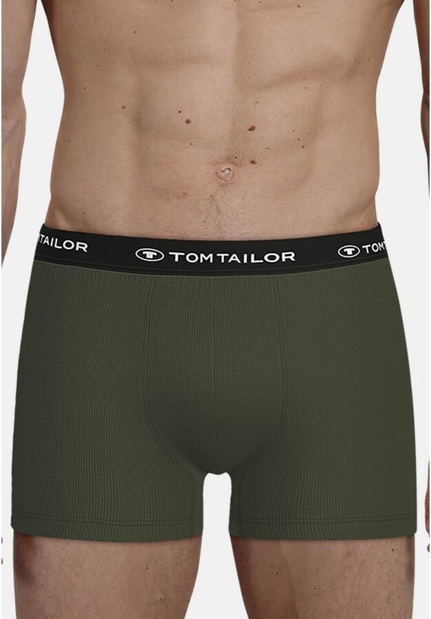 Tom Tailor Boxershort Buffer zacht comfortabel basic smal logoband katoenmix (3 stuks) - Foto 4