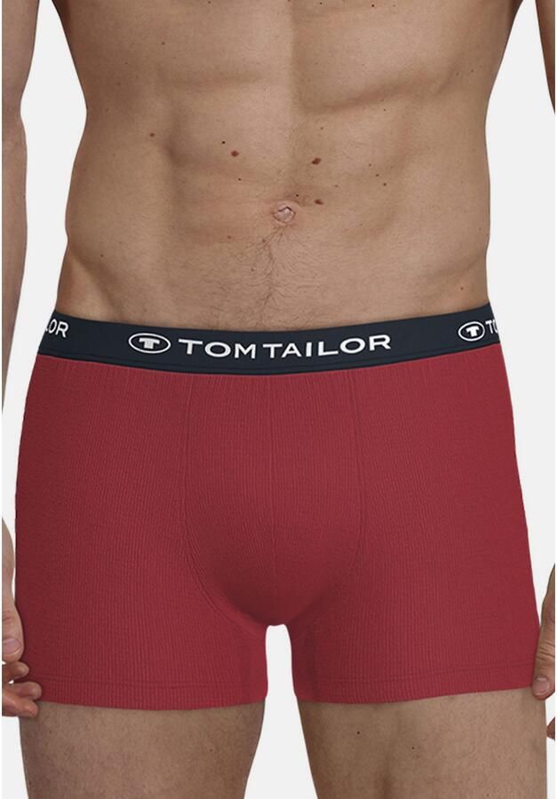 Tom Tailor Boxershort Buffer zacht comfortabel basic smal logoband katoenmix (3 stuks) - Foto 2