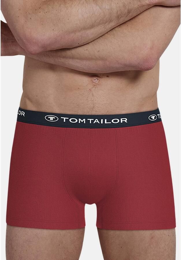 Tom Tailor Boxershort Buffer zacht comfortabel basic smal logoband katoenmix (3 stuks) - Foto 2