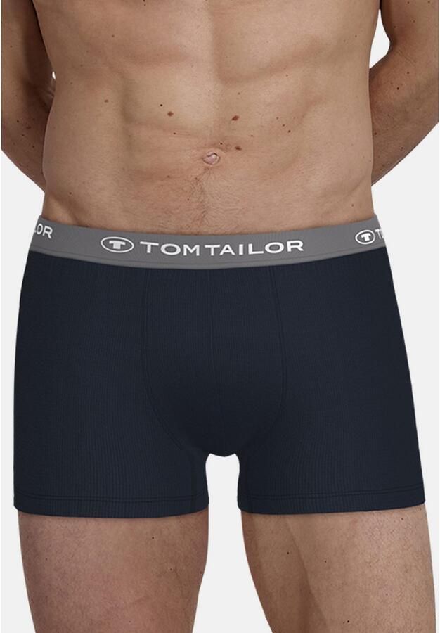 Tom Tailor Boxershort Buffer zacht comfortabel basic smal logoband katoenmix (3 stuks) - Foto 2