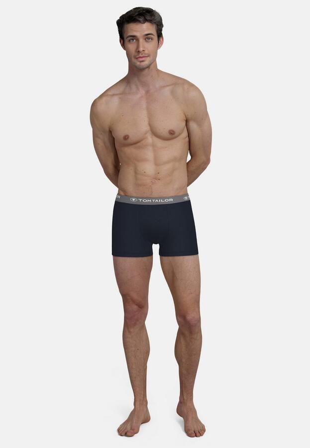Tom Tailor Boxershort Buffer zacht comfortabel basic smal logoband katoenmix (3 stuks) - Foto 3