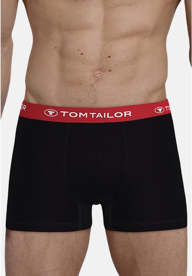 Tom Tailor Boxershort Buffer zacht comfortabel basic smal logoband katoenmix (3 stuks) - Foto 2