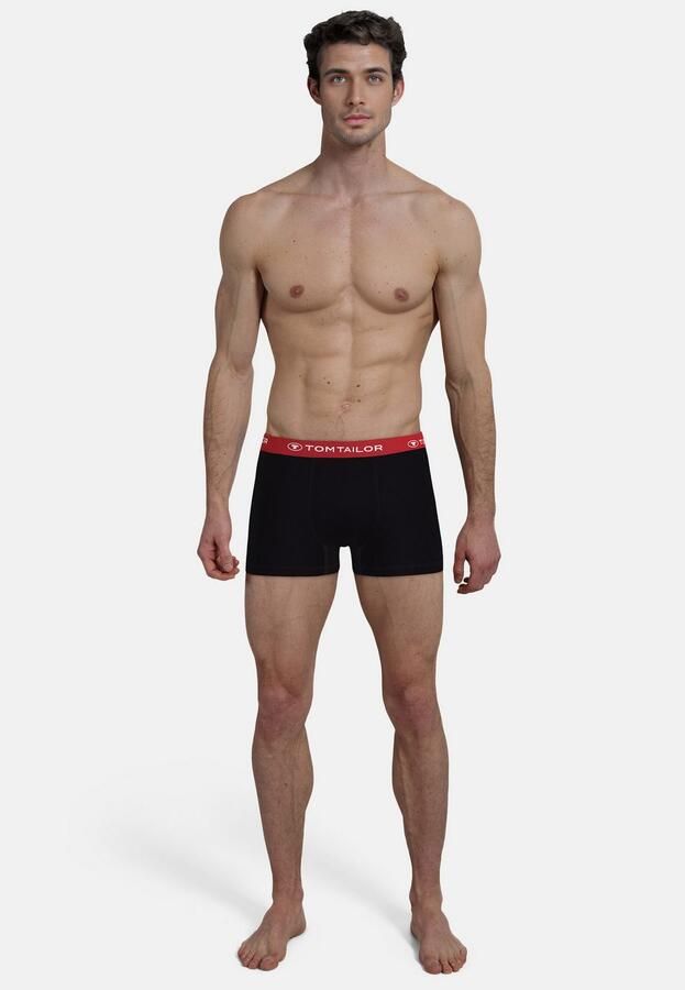 Tom Tailor Boxershort Buffer zacht comfortabel basic smal logoband katoenmix (3 stuks) - Foto 3