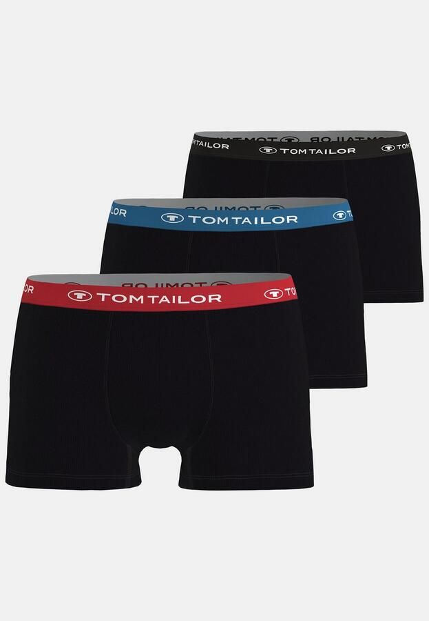 Tom Tailor Boxershort Buffer zacht comfortabel basic smal logoband katoenmix (3 stuks) - Foto 4