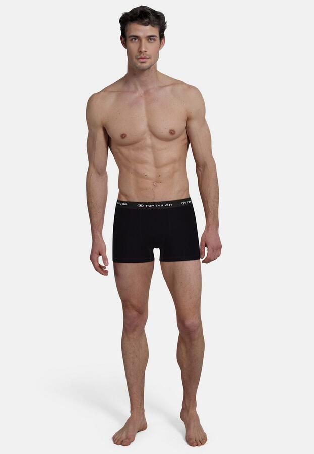 Tom Tailor Boxershort Buffer zacht comfortabel basic smal logoband katoenmix (3 stuks) - Foto 2