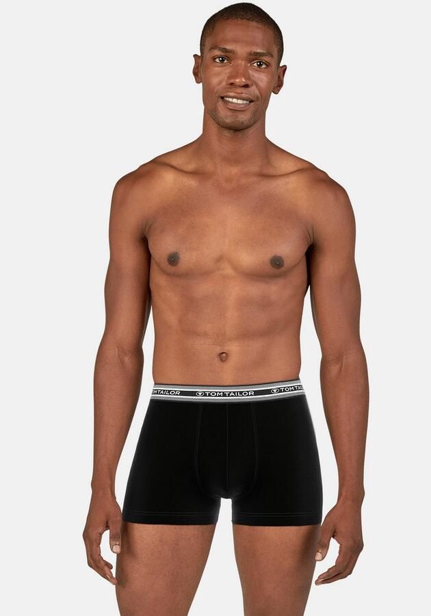 Tom Tailor Regular fit boxershort in een set van 5 stuks van zacht katoen met elastische band met label - Foto 2