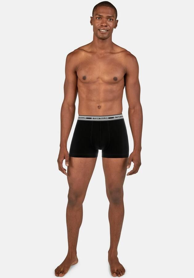 Tom Tailor Regular fit boxershort in een set van 5 stuks van zacht katoen met elastische band met label - Foto 3
