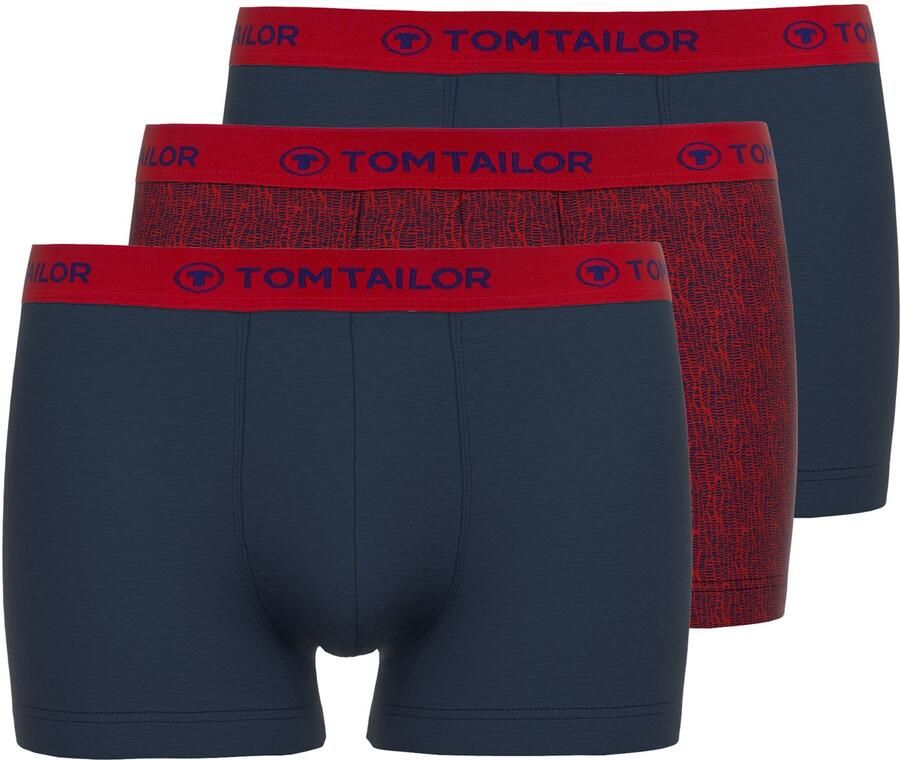 Tom Tailor Boxershort Buffer zacht comfortabel smal elastisch logoband katoenmix (Set van 3) - Foto 4