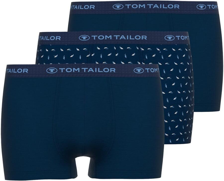 Tom Tailor Boxershort Buffer zacht comfortabel smal elastisch logoband katoenmix (Set van 3) - Foto 5