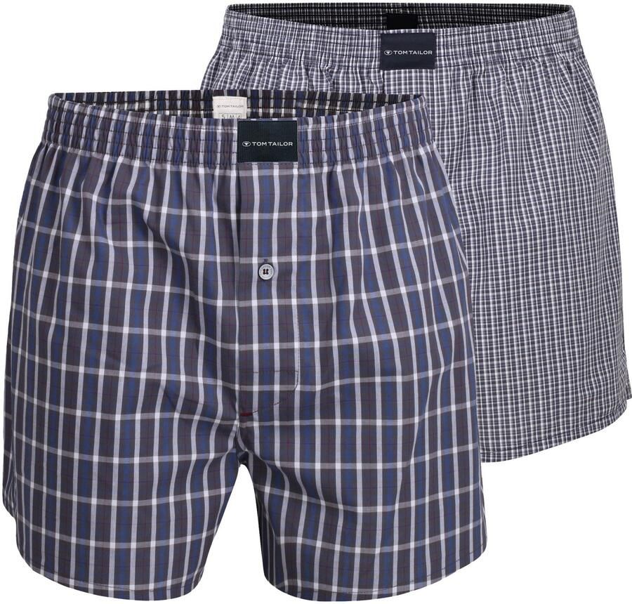 Tom Tailor Boxershort Dakota zacht comfortabel basic los ade d met logo brede band (Set van 2) - Foto 2