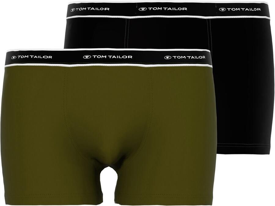 Tom Tailor Boxershort KENTUCKY zacht comfortabel basic smal ade d logoband katoenmix (Set van 2)