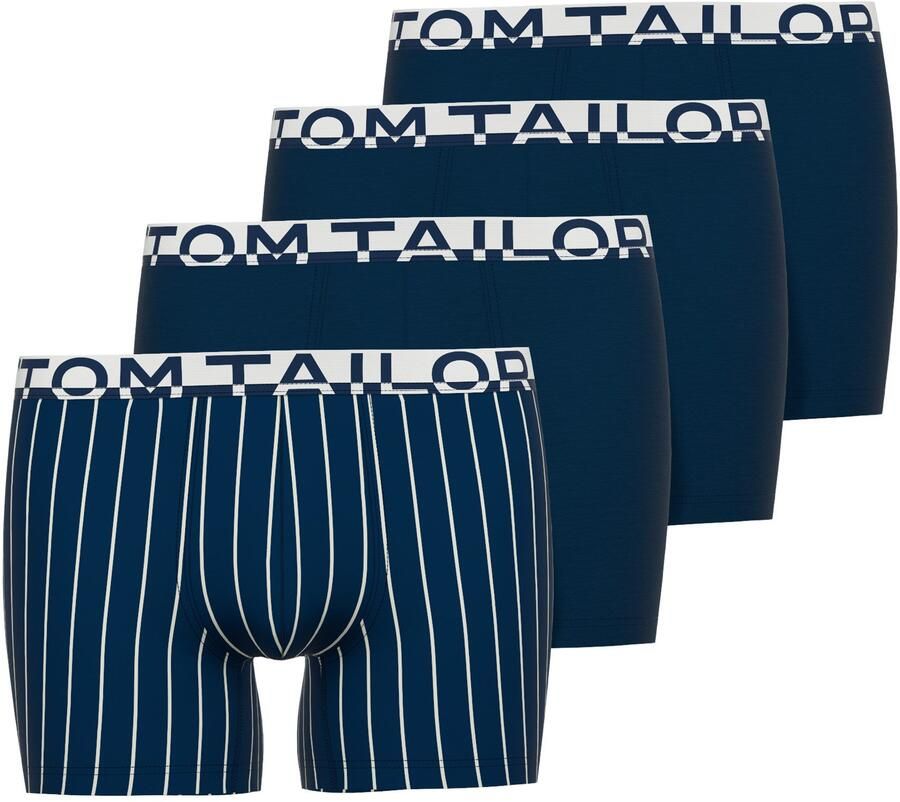 Tom Tailor Boxershort KENTUCKY zacht comfortabel smal elastisch logoband katoenmix (Set van 4) - Foto 5