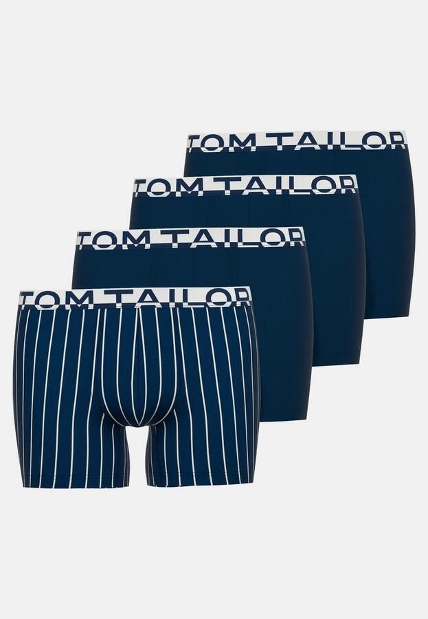 Tom Tailor Boxershort KENTUCKY zacht comfortabel smal elastisch logoband katoenmix (Set van 4) - Foto 4