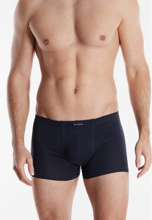 Tom Tailor Boxershort Texas comfortabel basic nauw ademend met logo brede band katoenmix (Set van 4) - Foto 2