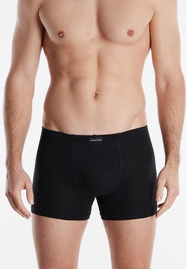 Tom Tailor Boxershort Texas comfortabel basic nauw ademend met logo brede band katoenmix (Set van 4) - Foto 3