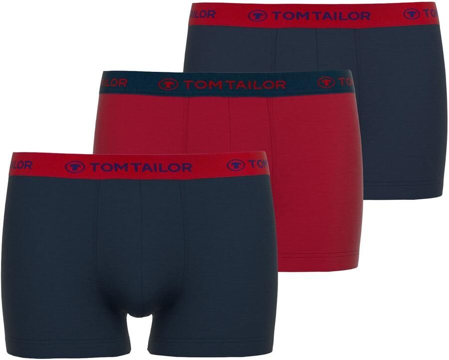 Tom Tailor Boxershort zacht comfortabel smal elastisch ade d logoband katoenmix (Set van 3) - Foto 4