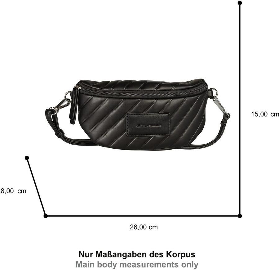 Tom Tailor Buiktasje Mirela zacht gewatteerd en elegant in trendy formaten