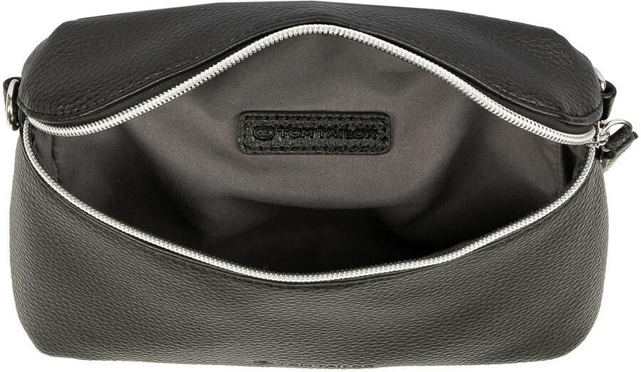 Tom Tailor Buiktasje Orla van zacht generfd kunstleer met perfect passende riem - Foto 2