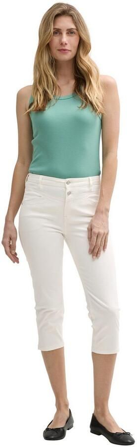 Tom Tailor Slim fit capribroek van katoenmix model 'KATE' - Foto 5