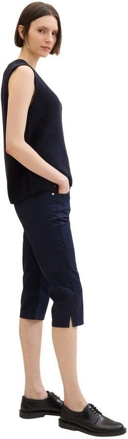 Tom Tailor Capribroek Zomerbroek met dubbele knoopsluiting - Foto 4