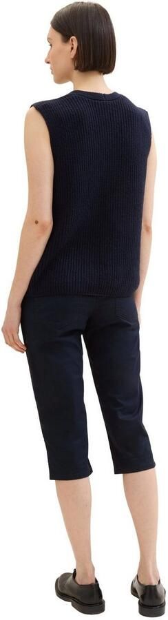 Tom Tailor Capribroek Zomerbroek met dubbele knoopsluiting - Foto 5