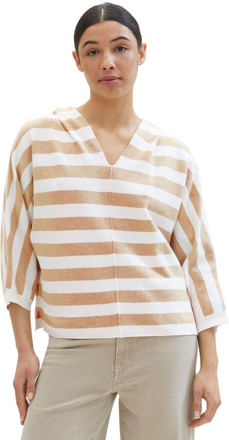 Tom Tailor Pullover met streepmotief en 3 4-mouwen - Foto 5
