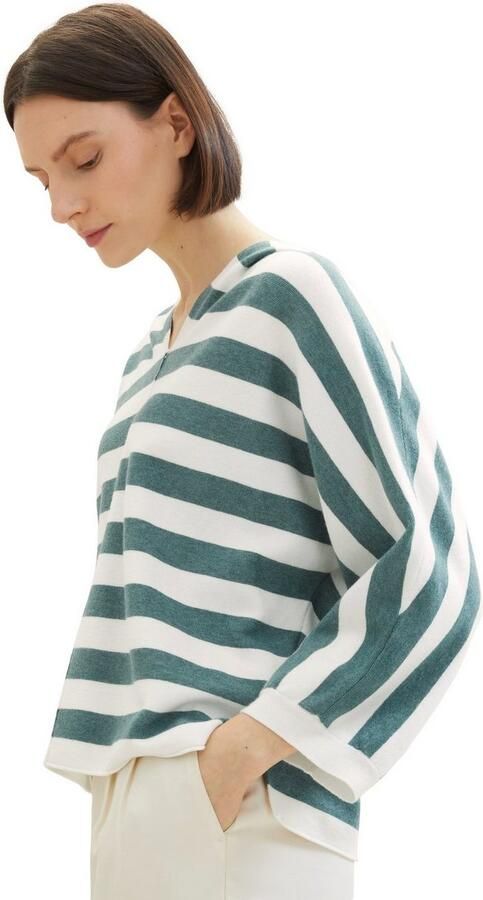 Tom Tailor Pullover met streepmotief en 3 4-mouwen - Foto 3