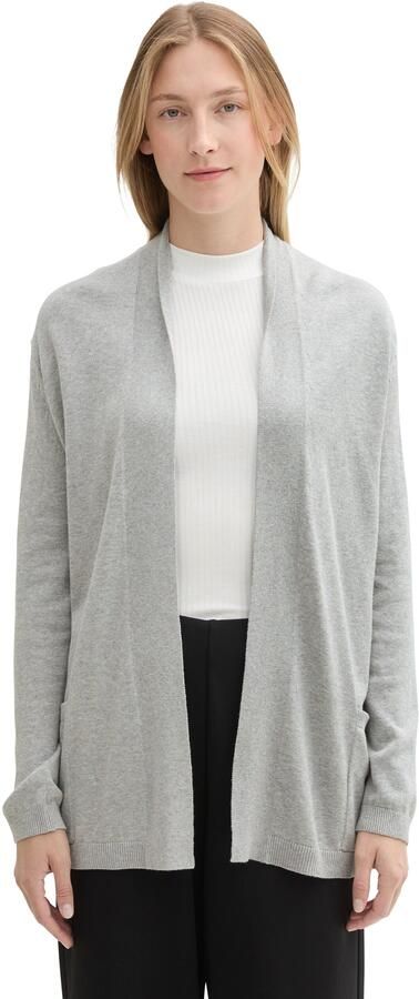 Tom Tailor Cardigan open en met zijzakken - Foto 5