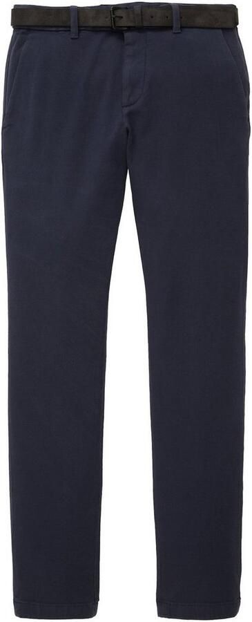 Tom Tailor Chino met een stijlvolle structuur (2-delig Inclusief ceintuur)